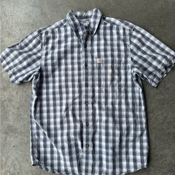 Carhartt Casual Checkered Button Down Shirt size medium - Picture 1 of 4